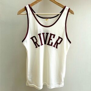 River Track & Field true vintage 70s Russell Athletic basketball jersey M